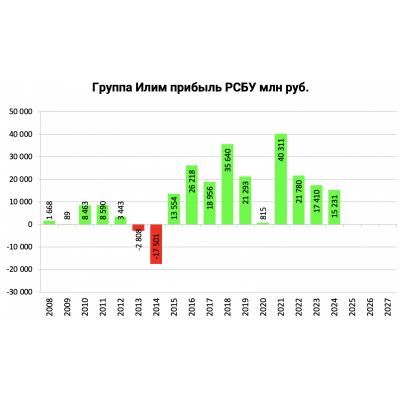 Группа Илим прибыль 2024 по РСБУ